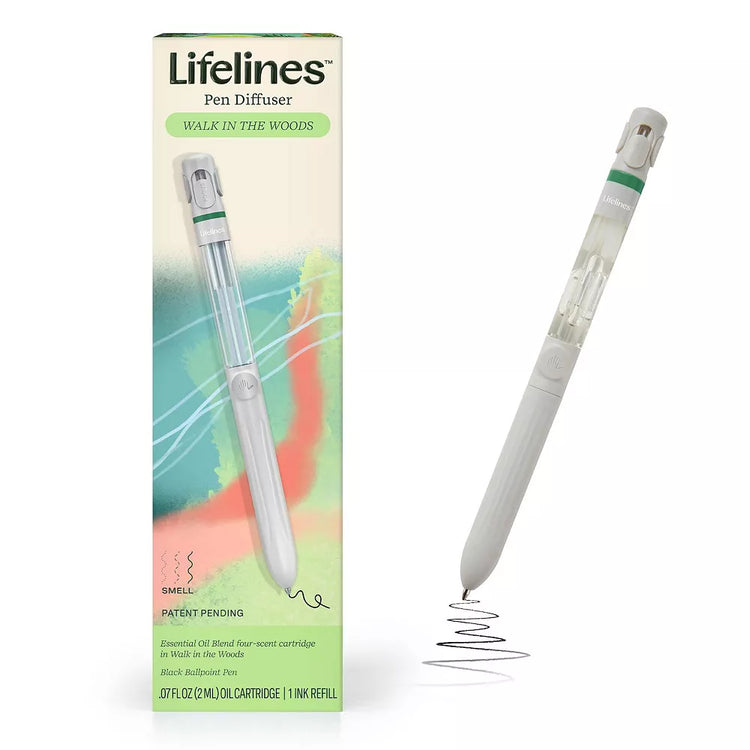 Lifelines Pen Diffuser with Essential Oils - Walk in the Woods #11-2503 - Brand New!