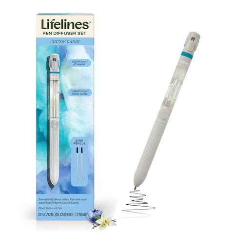 Lifelines Pen Diffuser with Essential Oil Blend - Cotton Candy #LL-12-3124 - Brand New!