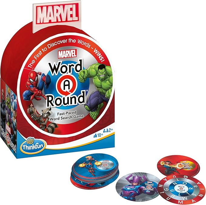 ThinkFun's Marvel Word A Round: Read The Word Around The Card Trivia Game - Brand New!