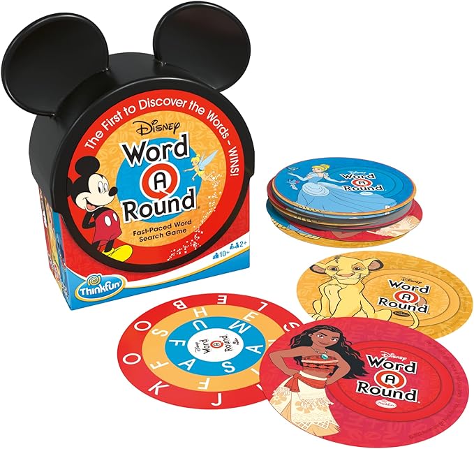 ThinkFun Think Fun Disney Word A Round: Read The Word Around The Card Trivia Game