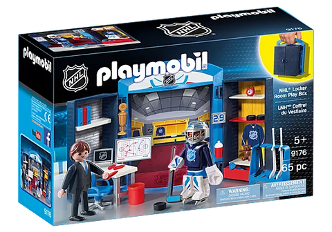 Playmobil #9176 NHL Locker Room Play Box - Brand New!