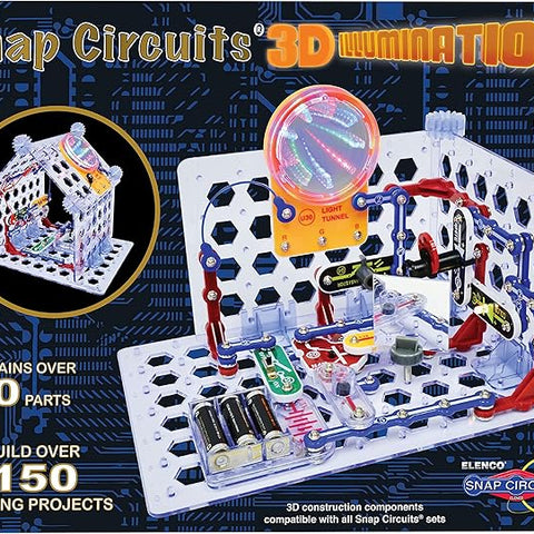 Snap Circuits 3D Illumination Electronics Exploration Kit - Brand New!