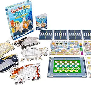 ThinkFun Goats' Day Out: A Hilarious Addictive Chaotic Goat Themed Board Game - Brand New!