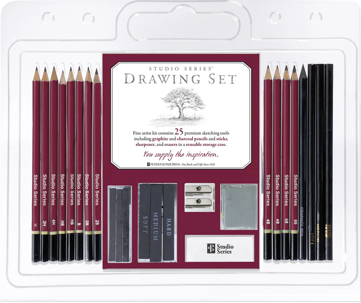 Peter Pauper Press Studio Series Drawing Set - Brand New!