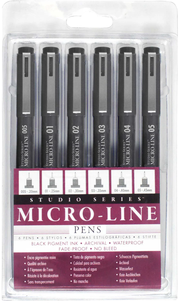 Peter Pauper Press Studio Series Micro-Line Pens Set - Brand New!