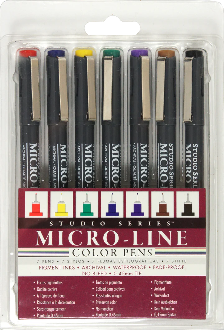 Peter Pauper Press Studio Series Micro-Line Colored Pen Set - Brand New!