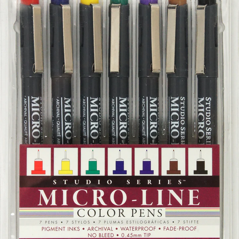 Peter Pauper Press Studio Series Micro-Line Colored Pen Set - Brand New!