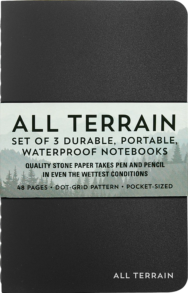 Peter Pauper Press All Terrain Waterproof Notebooks - Brand New!