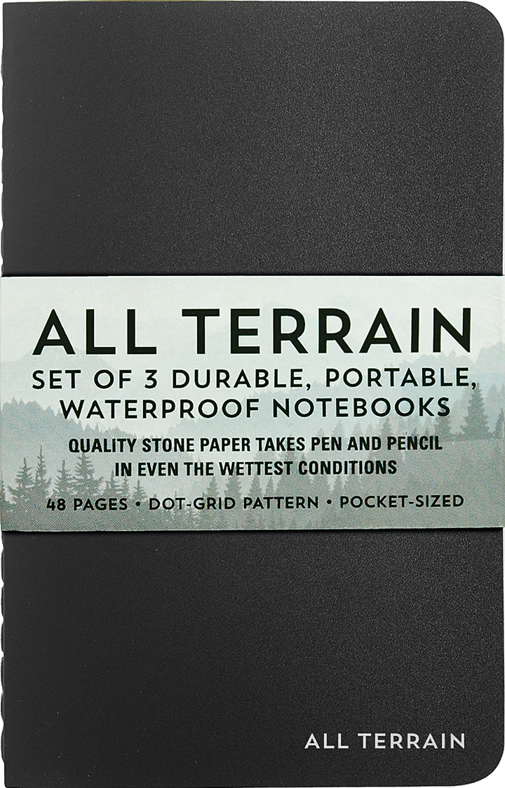 Peter Pauper Press All Terrain Waterproof Notebooks - Brand New!