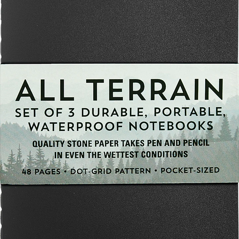 Peter Pauper Press All Terrain Waterproof Notebooks - Brand New!