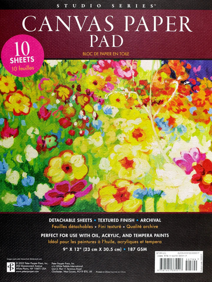 Peter Pauper Press Canvas Paper Pad - Brand New!