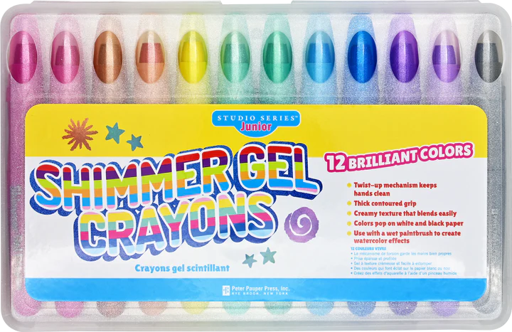 Peter Pauper Press Shimmer Gel Crayons - Brand New!