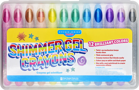 Peter Pauper Press Shimmer Gel Crayons - Brand New!