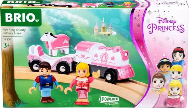 BRIO #32257 Disney Princess Sleeping Beauty Battery Train - Brand New!