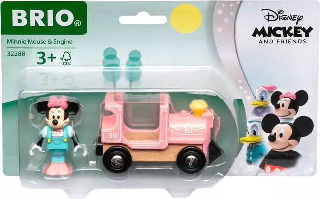 BRIO #32288 World Minnie Mouse & Engine - Brand New!