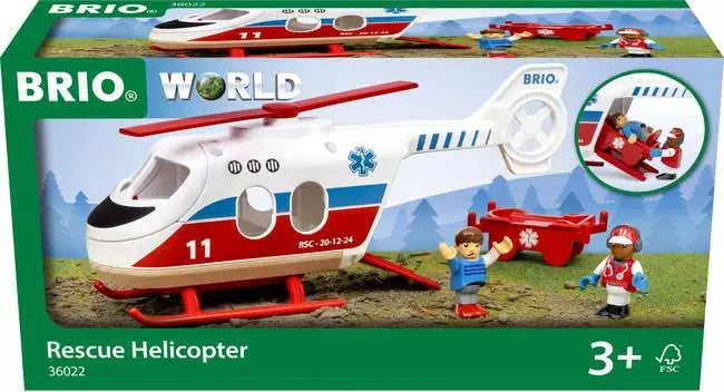 BRIO #36022 Rescue Helicopter - Brand New!