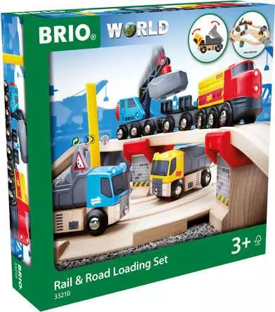 BRIO #33210 Rail and Road Loading Set - Brand New!