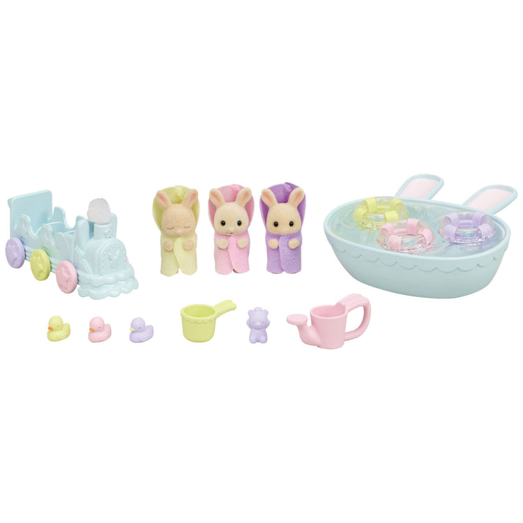 CALICO CRITTERS #CC2076 Triplets Bathtime Fun NEW!