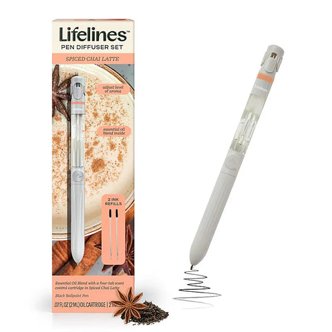 Lifelines Pen Diffuser with Essential Oil Blend - Spiced Chai Latte #LL-12-3121 - Brand New!