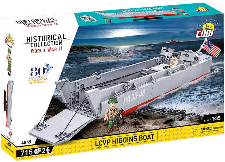 COBI TOYS #4849 LCVP Higgins Boat Landing Craft NEW!