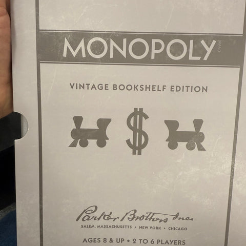 Monopoly Vintage Bookshelf Edition - Brand New!