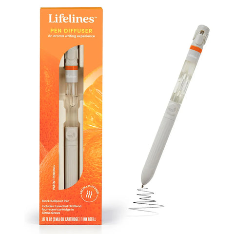 Lifelines Pen Diffuser with Essential Oil Blend - Citrus Grove #11-2502 - Brand New!