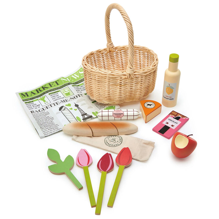 Tender Leaf #TL8286 Wicker Shopping Basket - Brand New!