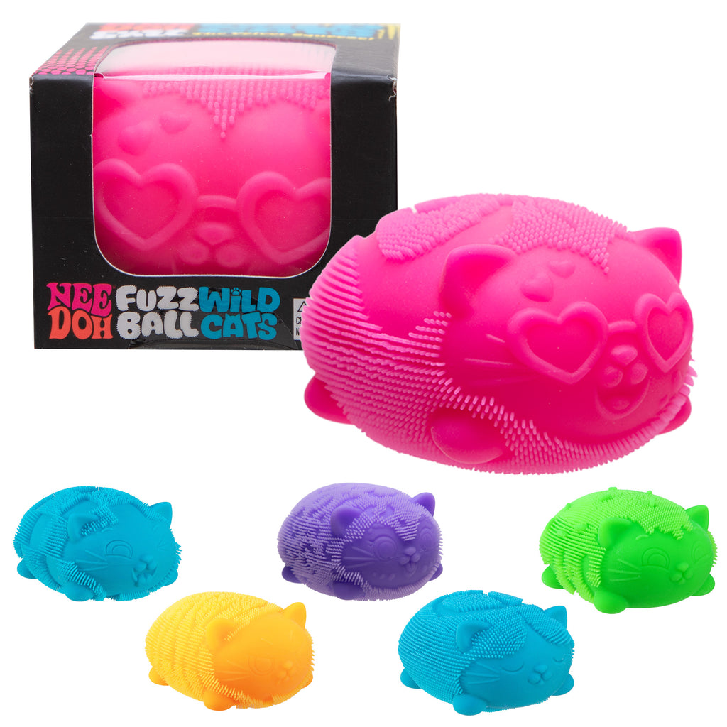 NeeDoh Fuzz Ball Wild Cats - Brand New! In Stock!