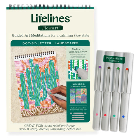Lifelines FlowArt Dot-by-Letter Landscapes #165008 - Brand New!