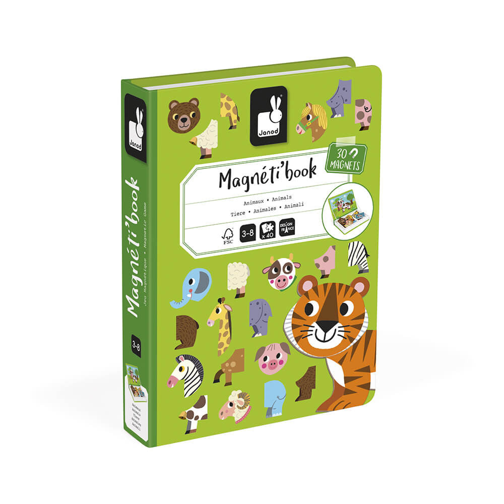 Janod Magnetibook - Animals - Magnetic Game