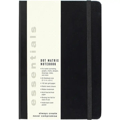 Peter Pauper Essentials Dot Matrix Notebook, Large, A5 Size - Brand New!