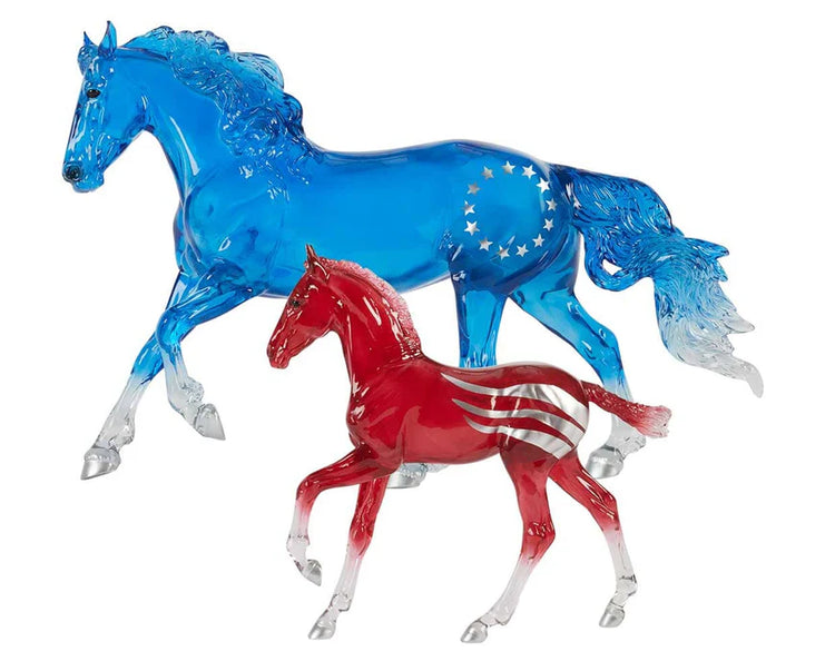 Breyer Traditional #10671 Betsy & Ross Mustang Mare & Foal Set - Brand New!
