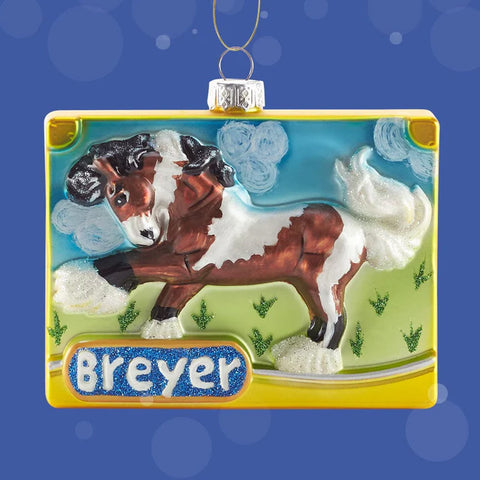 Breyer Holiday #10327 Pinto Vanner Blown Glass Ornament - 2025 Limited Edition - Brand New!