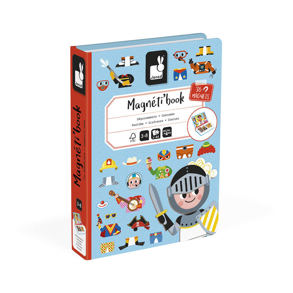 Janod Magnetibook - Boys' Costumes - Magnetic Game