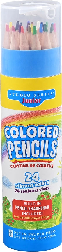 Peter Pauper Press Studio Series Junior Colored Pencils 24ct - Brand New!