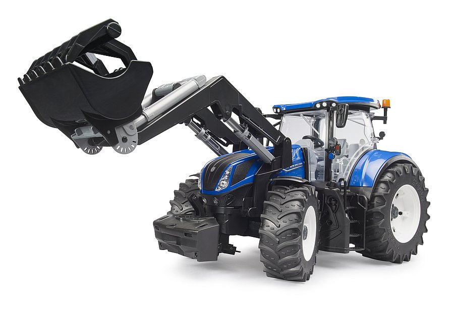 Bruder Truck #03121 New Holland T7.340 with slip-on front loader - Brand New!