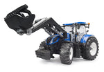 Bruder Truck #03121 New Holland T7.340 with slip-on front loader - Brand New!