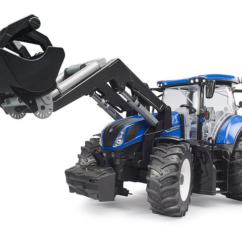 Bruder Truck #03121 New Holland T7.340 with slip-on front loader - Brand New!