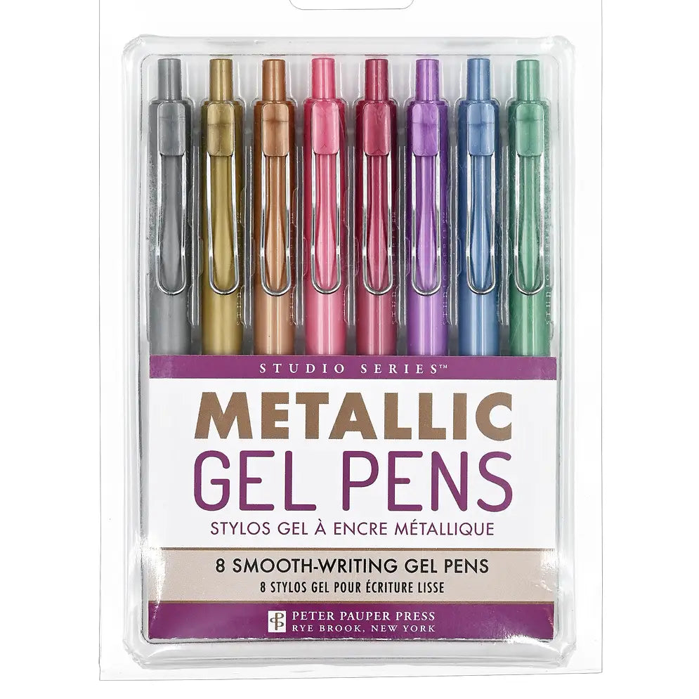 Peter Pauper Studio Series Metallic Gel Pens - Brand New!