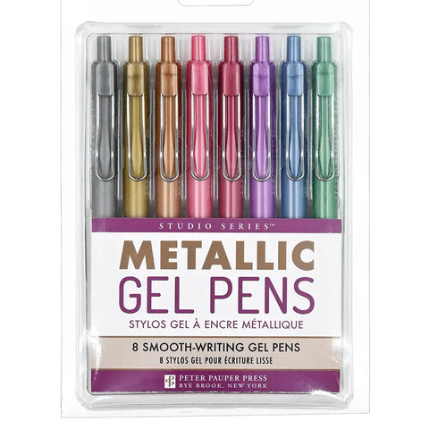 Peter Pauper Studio Series Metallic Gel Pens - Brand New!