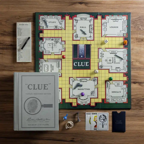 Clue Vintage Bookshelf Edition - Brand New!