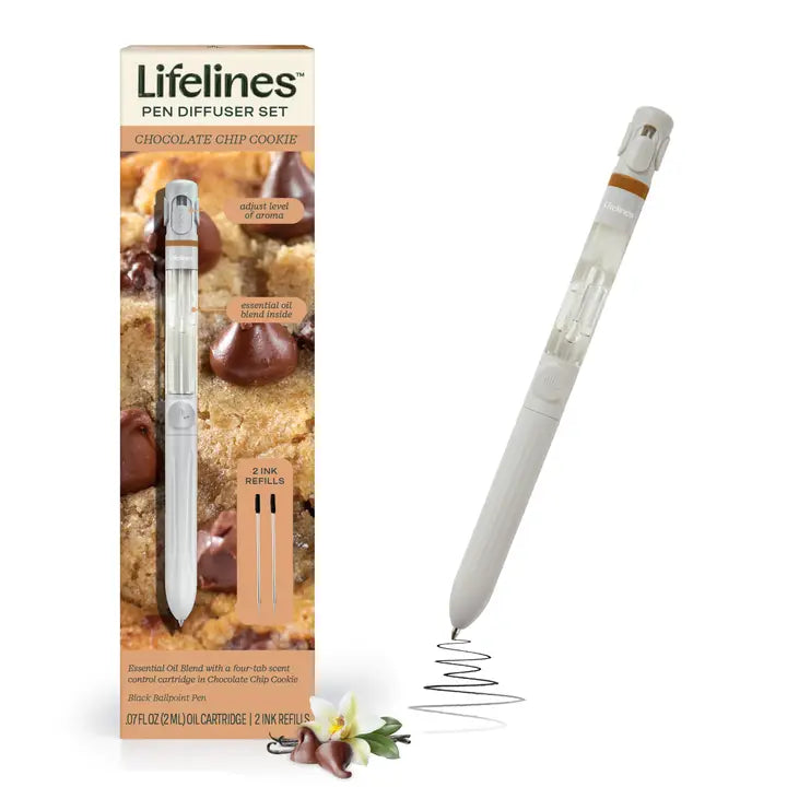 Lifelines Pen Diffuser with Essential Oil Blend - Chocolate Chip Cookie #LL-12-3126 - Brand New!