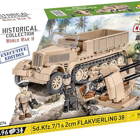 COBI Toys #2274 Sd.Kfz.7/1 & 2Cm Flakvierling -Executive Edition