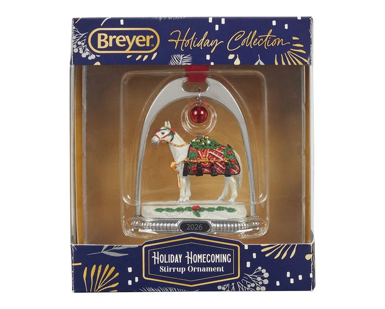 Breyer Holiday Collection #10538 Holiday Homecoming | 2026 Stirrup Ornament - Brand New!