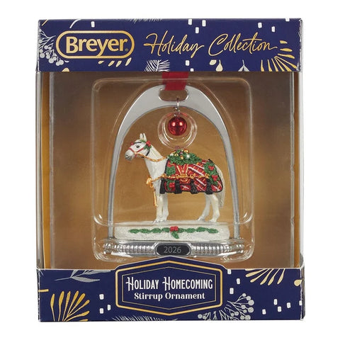 Breyer Holiday Collection #10538 Holiday Homecoming | 2026 Stirrup Ornament - Brand New!