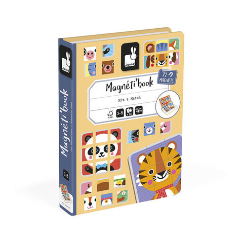 Janod Magnetibook - Mix and Match Animals - Magentic Game