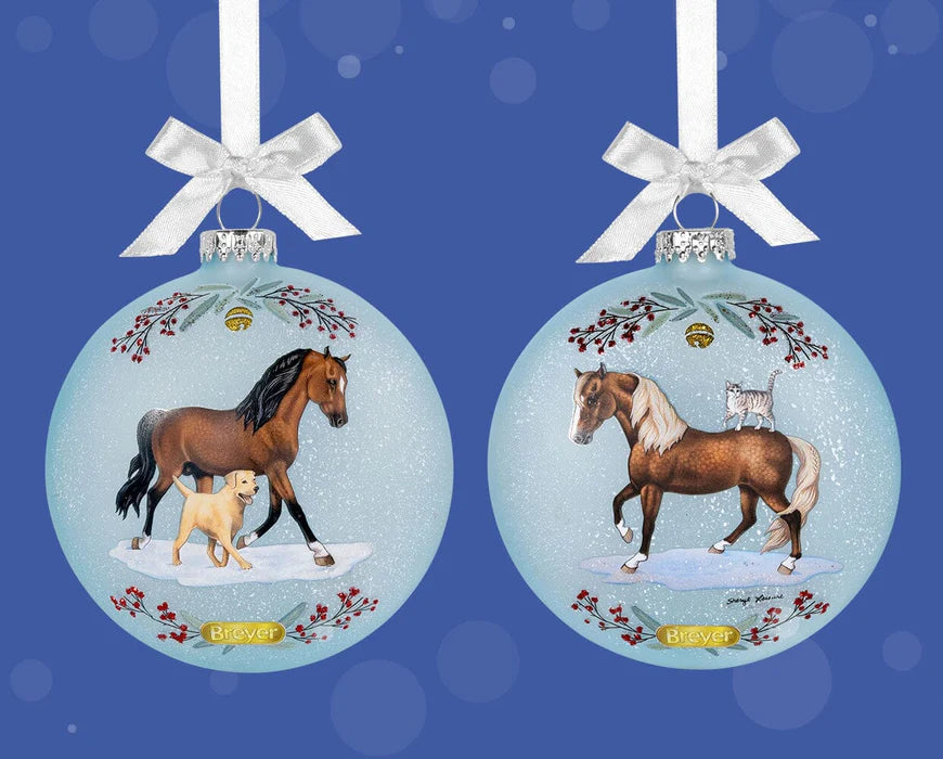 Breyer Holiday #10317 Morgan & Friends - 2025 Artist Signature Ornament - Brand New!