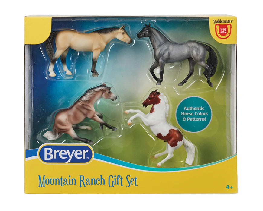 Breyer Stablemates #10256 Mountain Ranch Gift Set - Brand New!