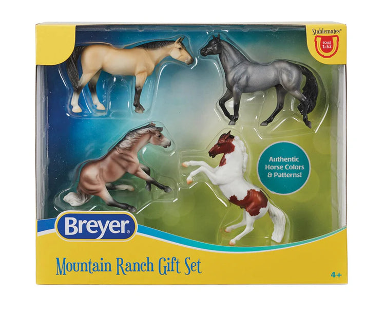 Breyer Stablemates #10256 Mountain Ranch Gift Set - Brand New!