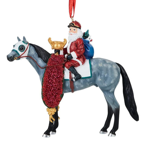 Breyer Holiday Collection #10542 Off to the Races | 2026 Santa Ornament - Brand New!